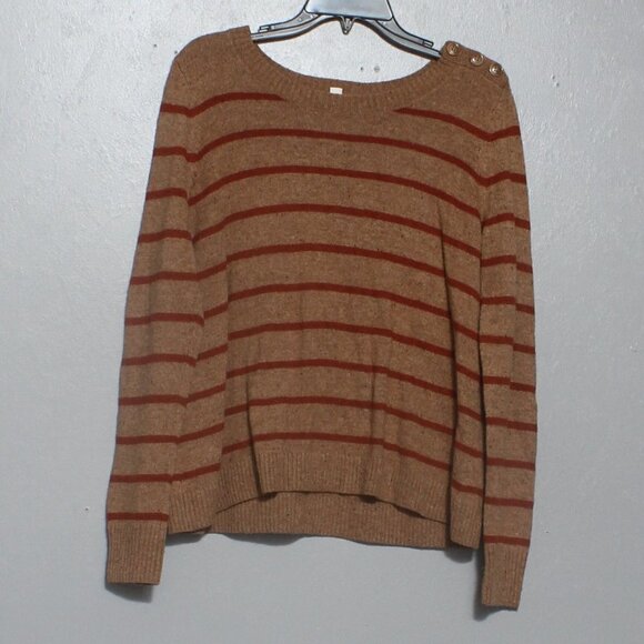 Caslon broken striped wool blend sweater - Picture 1 of 7